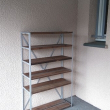 étagère-meuble-fer-étagère-bois