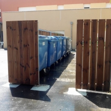 local-poubelle-habillage-bois-métallique-galvanisé