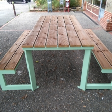 table-banc-métal-thermolaquage