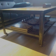 table-basse-fer-roulettes